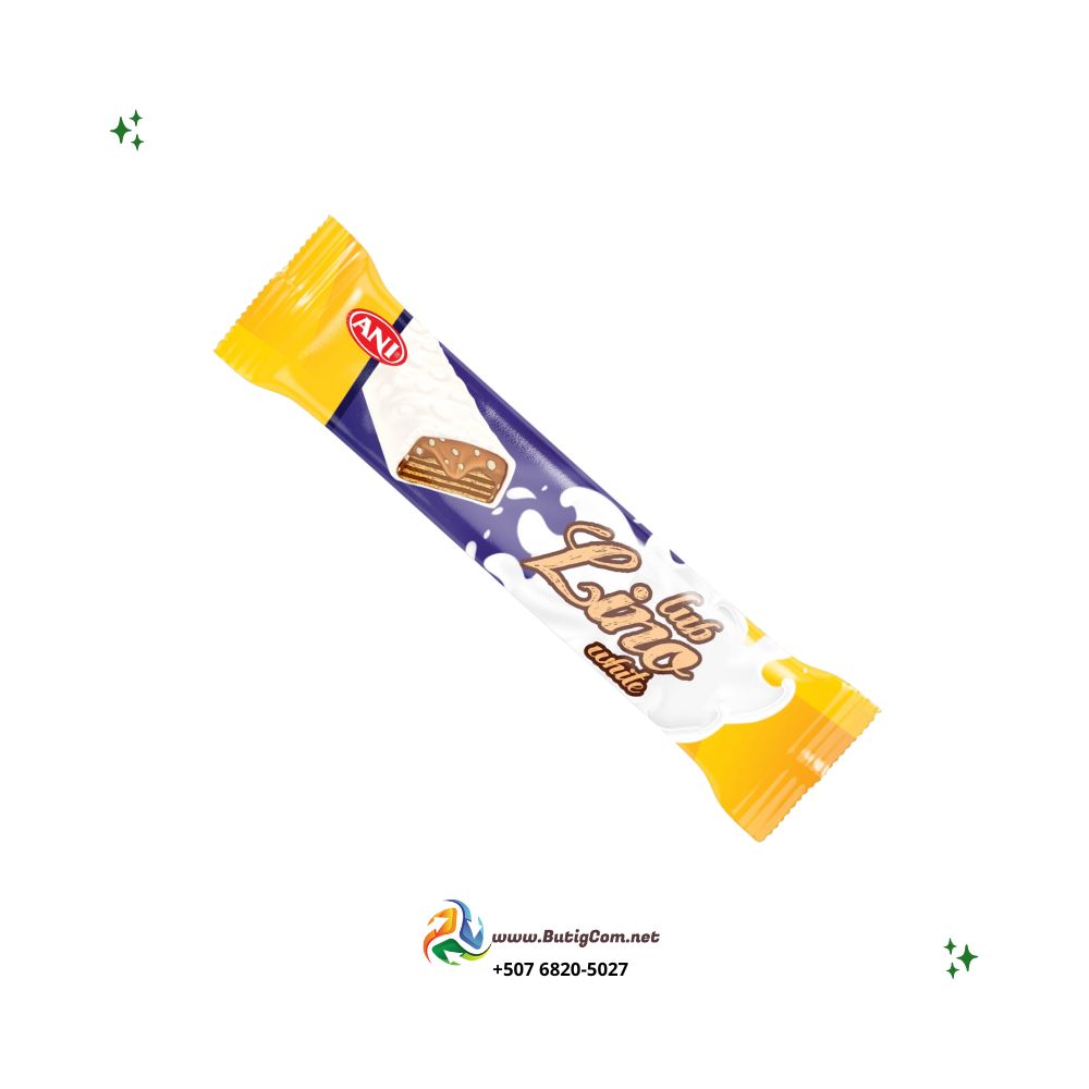 Oblea recubierta de chocolate blanco con caramelo y arroz hinchado 24x25gr