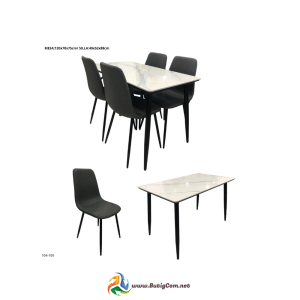 Juego Comedor Blanco 4 Sillas