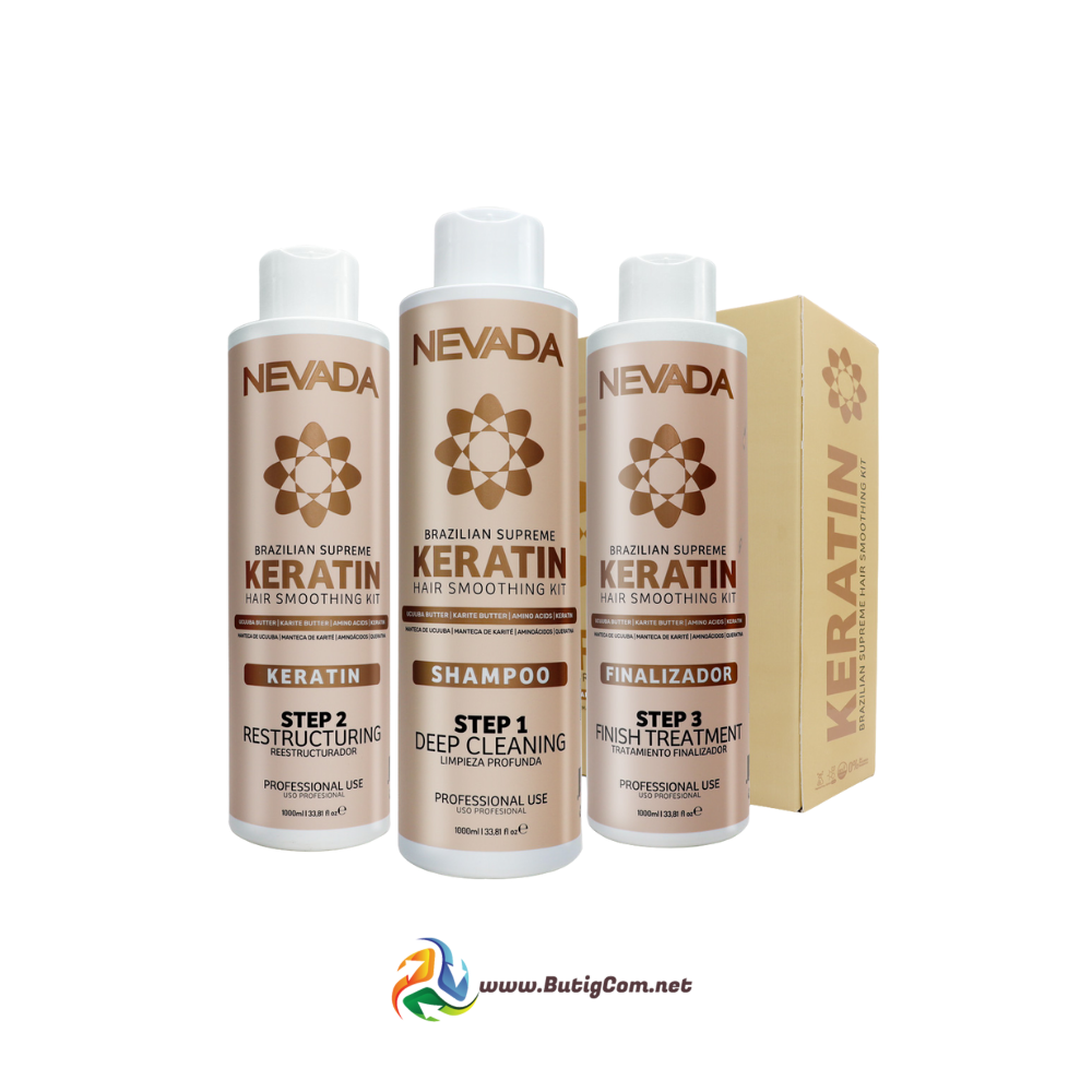 Nevada Kit Keratina Brazilian Suprime 3pza 1L