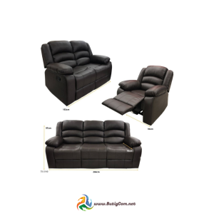 Juego de Sofa Chocolate Reclinable