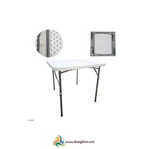 Mesa Plástica Cuadrada Blanca