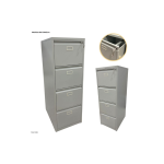 82 Archivador Metálico 4 Gavetas Gris Claro Plegable